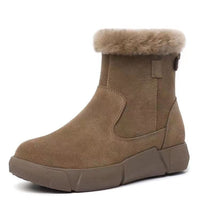 Alo - Stiefeletten für Frauen mit flachem Absatz und warmem Fleece-Futter