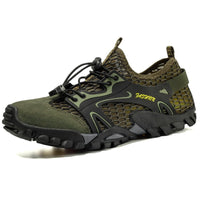 Chaussures de trekking pour hommes, semelle antidérapante en maille noire - Altus