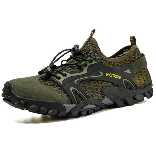 Chaussures de trekking pour hommes, semelle antidérapante en maille noire - Altus