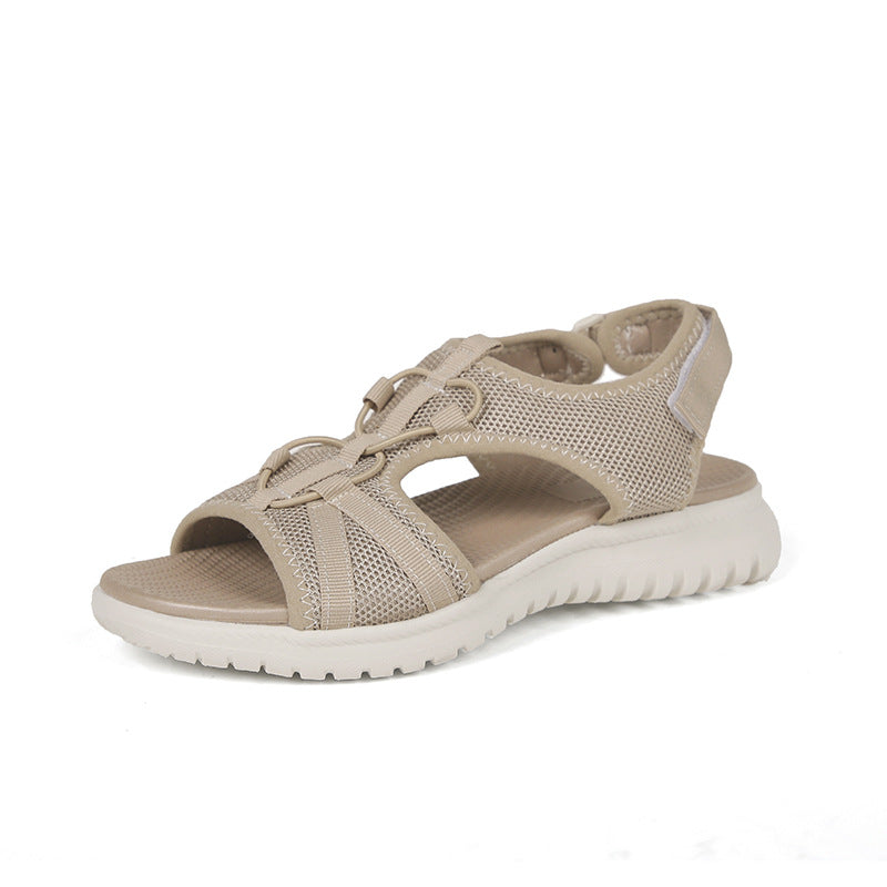 Orthopädische Sandalen mit verstellbarem Doppelriemen und ergonomischem Fußbett - Sarel