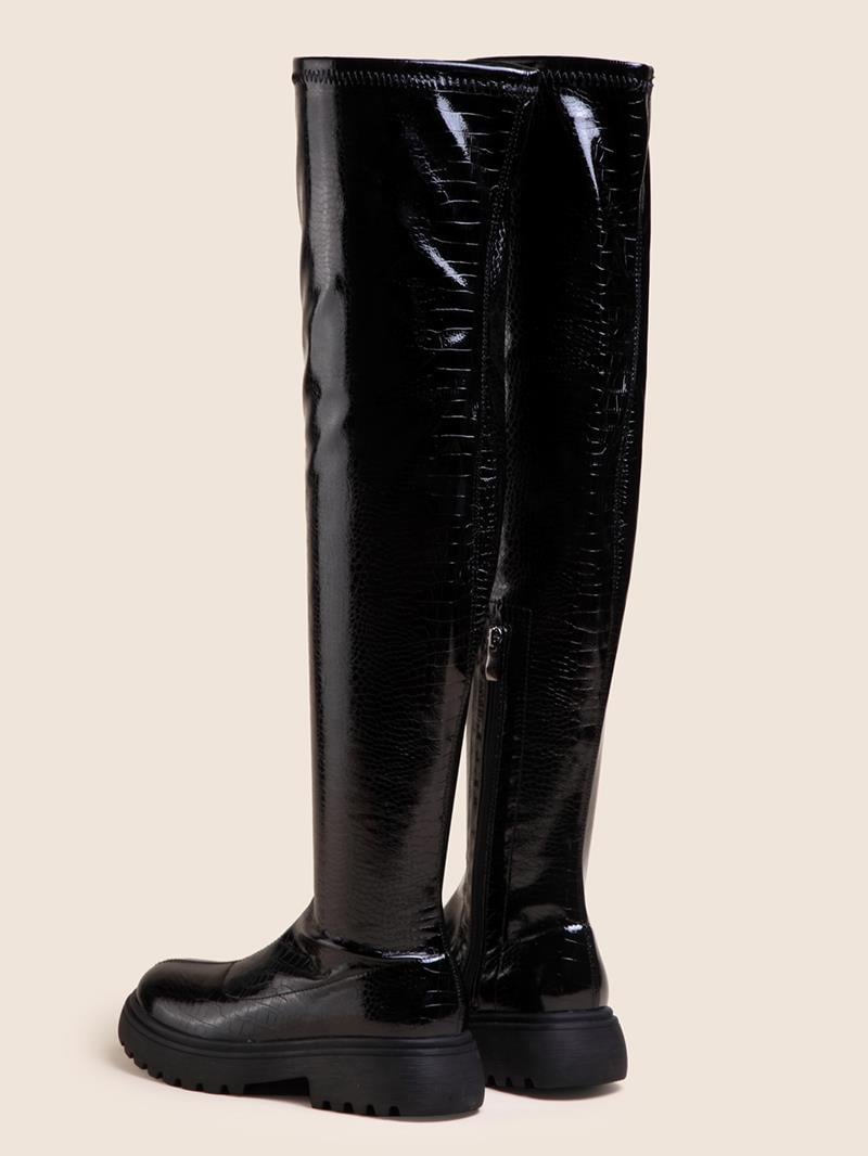 Hohe Damenstiefel mit Reißverschluss - Hildur