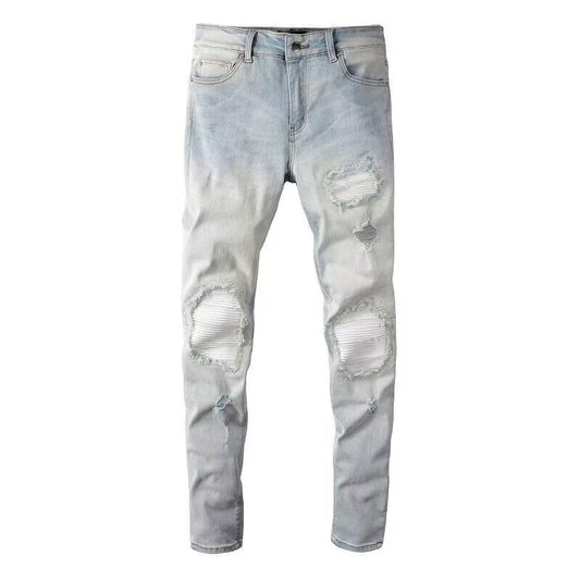 Schmale Jeans mit ausgefranstem Effekt - Eirikur