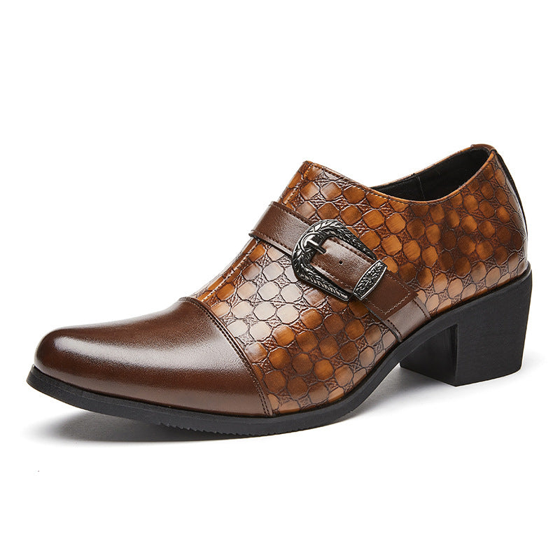 Herrenschuhe mit seitlichem Reißverschluss und Schnalle - Mirex