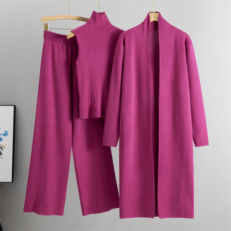 Dreiteiliges Winter-Strickset - Isolde
