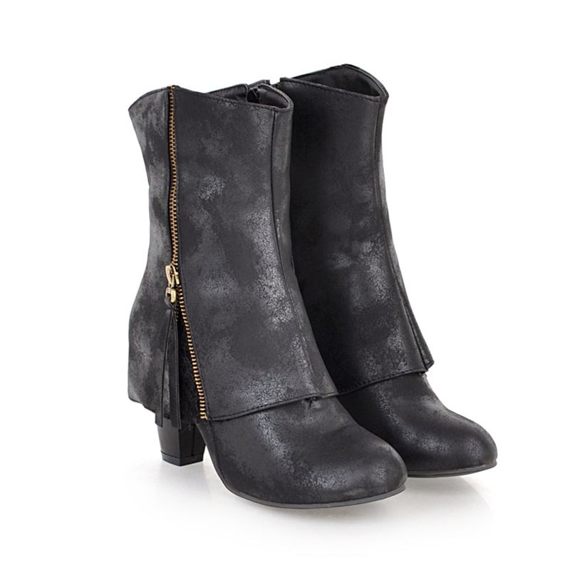 Damen-Stiefeletten im Retro-Stil - Livanne