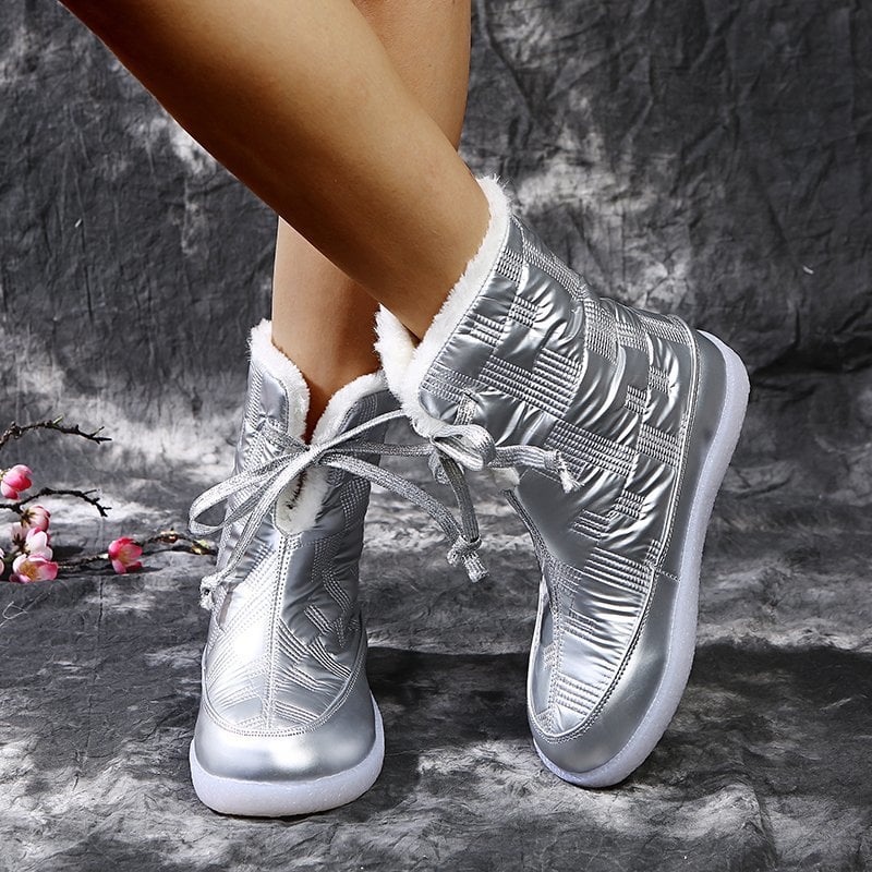 Winterstiefel mit Steppeffekt für Damen - Yalinne