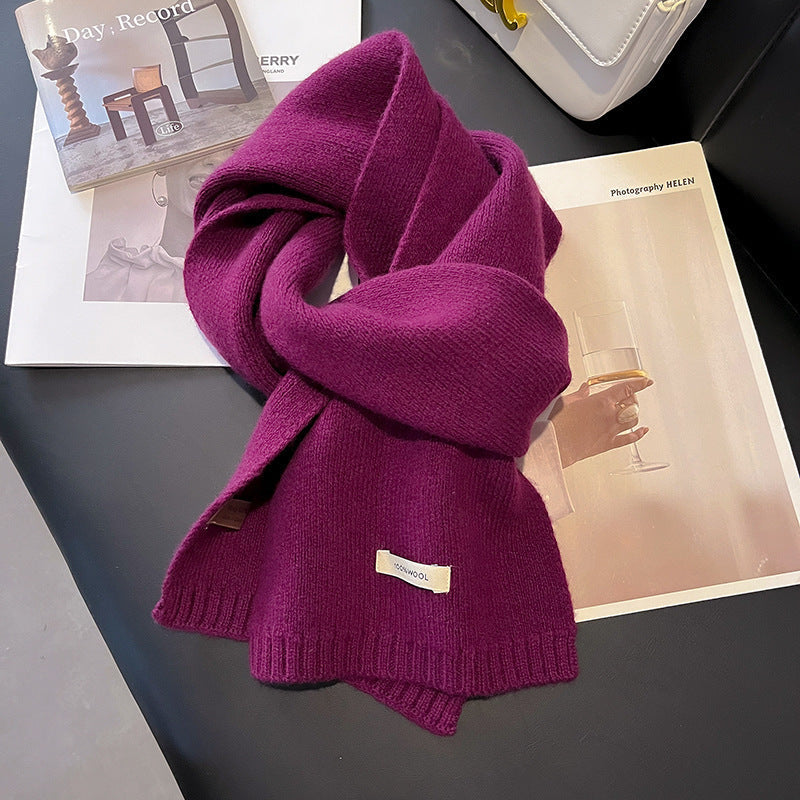 Strickschal für Frauen aus natürlicher Wolle - Ingrid