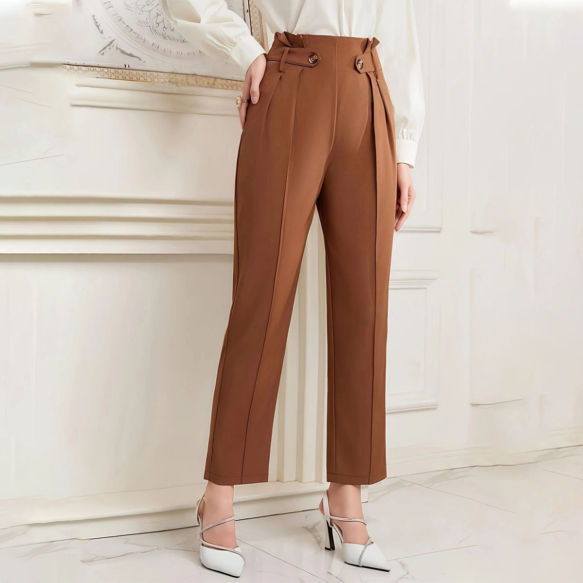 Gerade knöchellange Hose für Frauen - Mireth