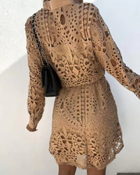 Hannah - Robe chemise à lacets