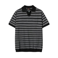 Lässiges, gestreiftes Herren-Poloshirt aus Baumwolle - Mateo