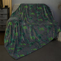 Couverture pour enfants en flanelle Dinosaures
