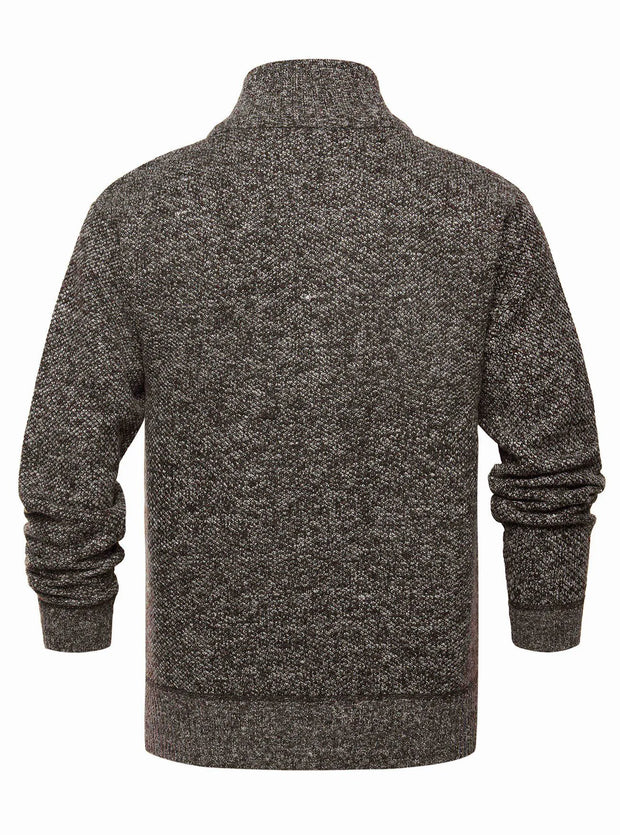 Strickjacke mit Reißverschluss und Stehkragen – Joshua