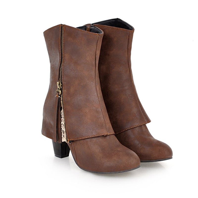 Damen-Stiefeletten im Retro-Stil - Livanne