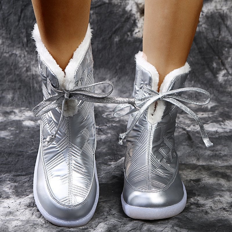 Winterstiefel mit Steppeffekt für Damen - Yalinne