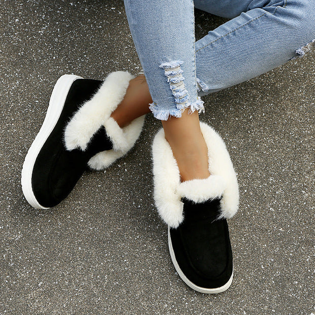 Nissa - Chaussures D'hiver Chaudes en Daim