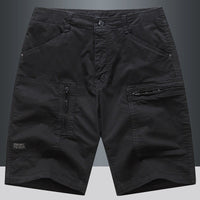 Short cargo droit à poche zippée pour hommes - Elias
