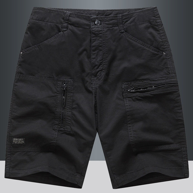 Gerade Herren-Cargo-Shorts mit Reißverschluss - Elias