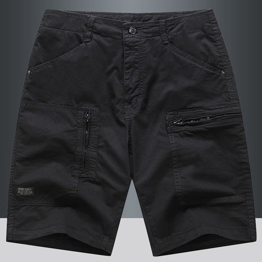 Gerade Herren-Cargo-Shorts mit Reißverschluss - Elias