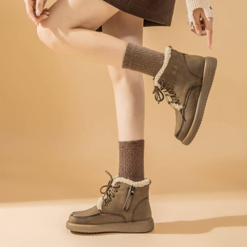 Winterliche Damenstiefelette mit flauschigem Futter - Avenna