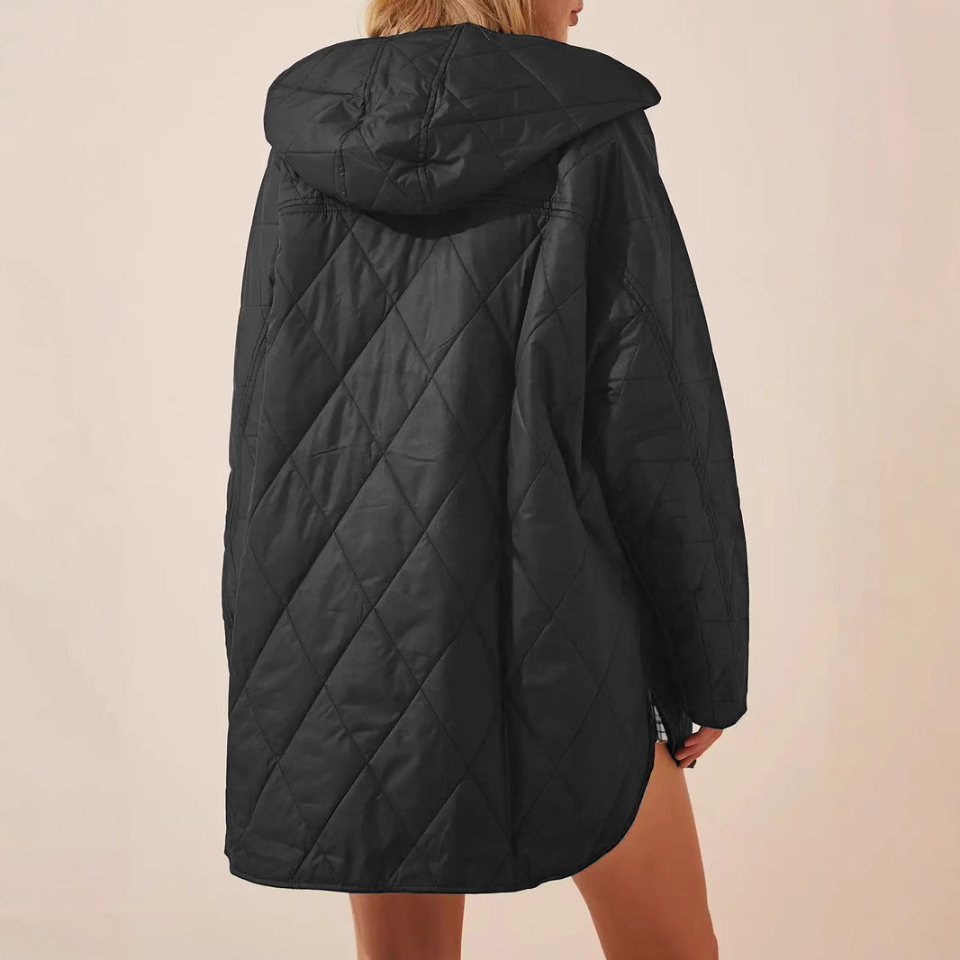 Kapuzenjacke mit Steppeffekt für Frauen - Yvianne