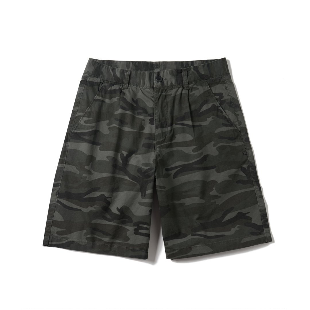 Camouflage-Druck lässig gerade geschnittene Herren-Shorts - Valerio