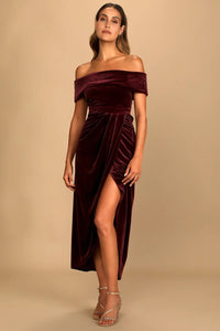 Elegantes Samtkleid für Frauen - Fatima