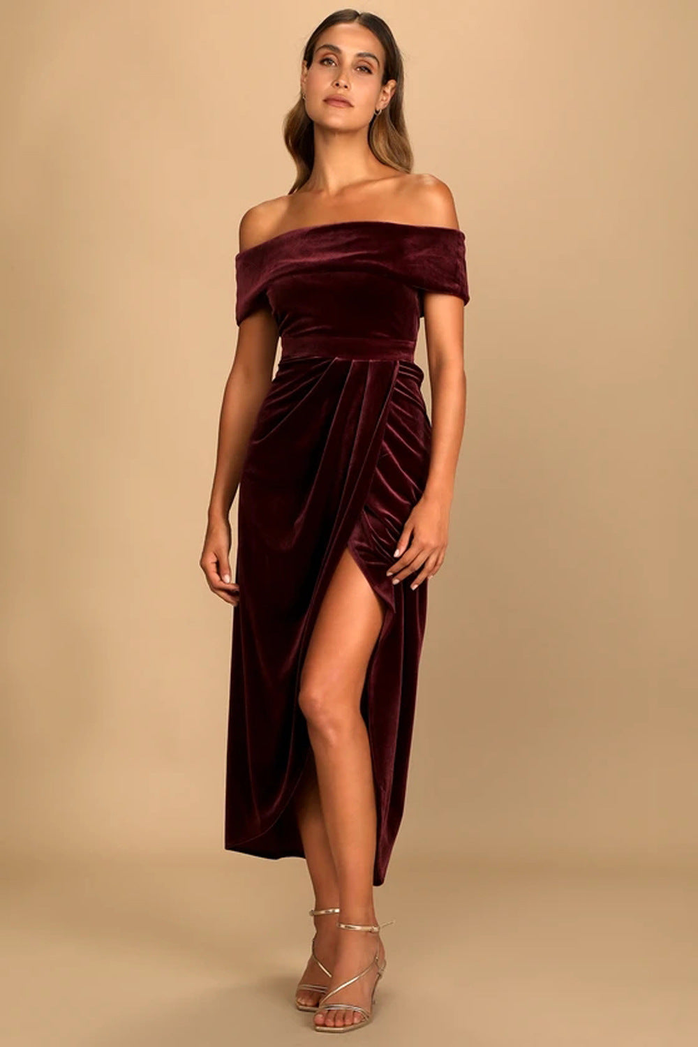 Elegantes Samtkleid für Frauen - Fatima