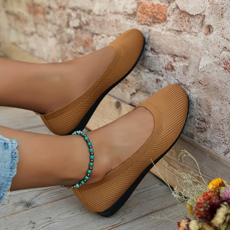 Flexible Damen-Turnschuhe aus Strick mit lässigem Stil - Renata