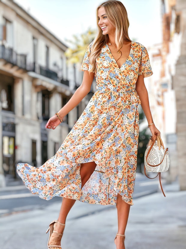 Kaly - Robe à imprimé floral bohème