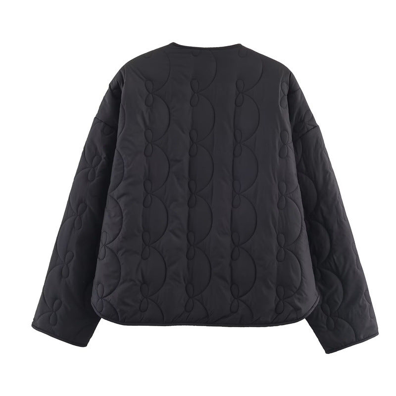 Gesteppte Jacke mit Schleifenmuster - Maeren