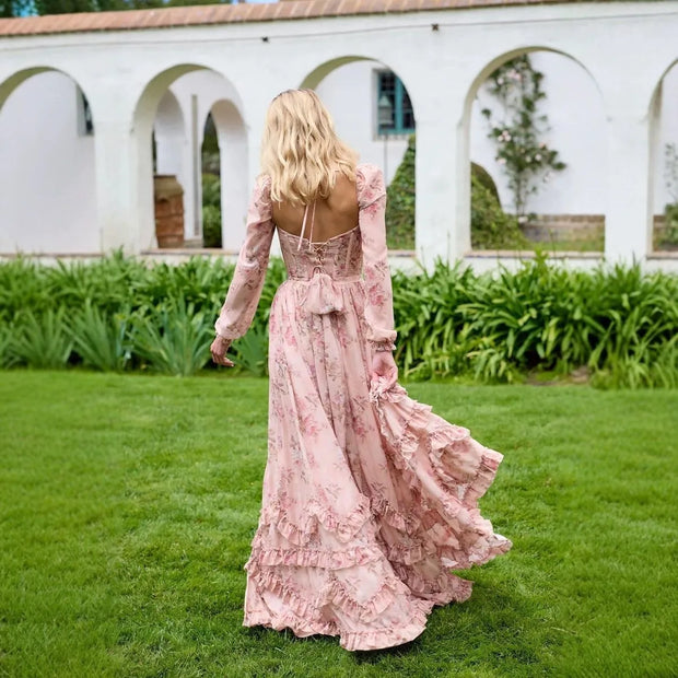 Isis - Robe sans bretelles à imprimé floral Unique