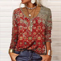 Ria - Blouse élégante avec motif aztèque