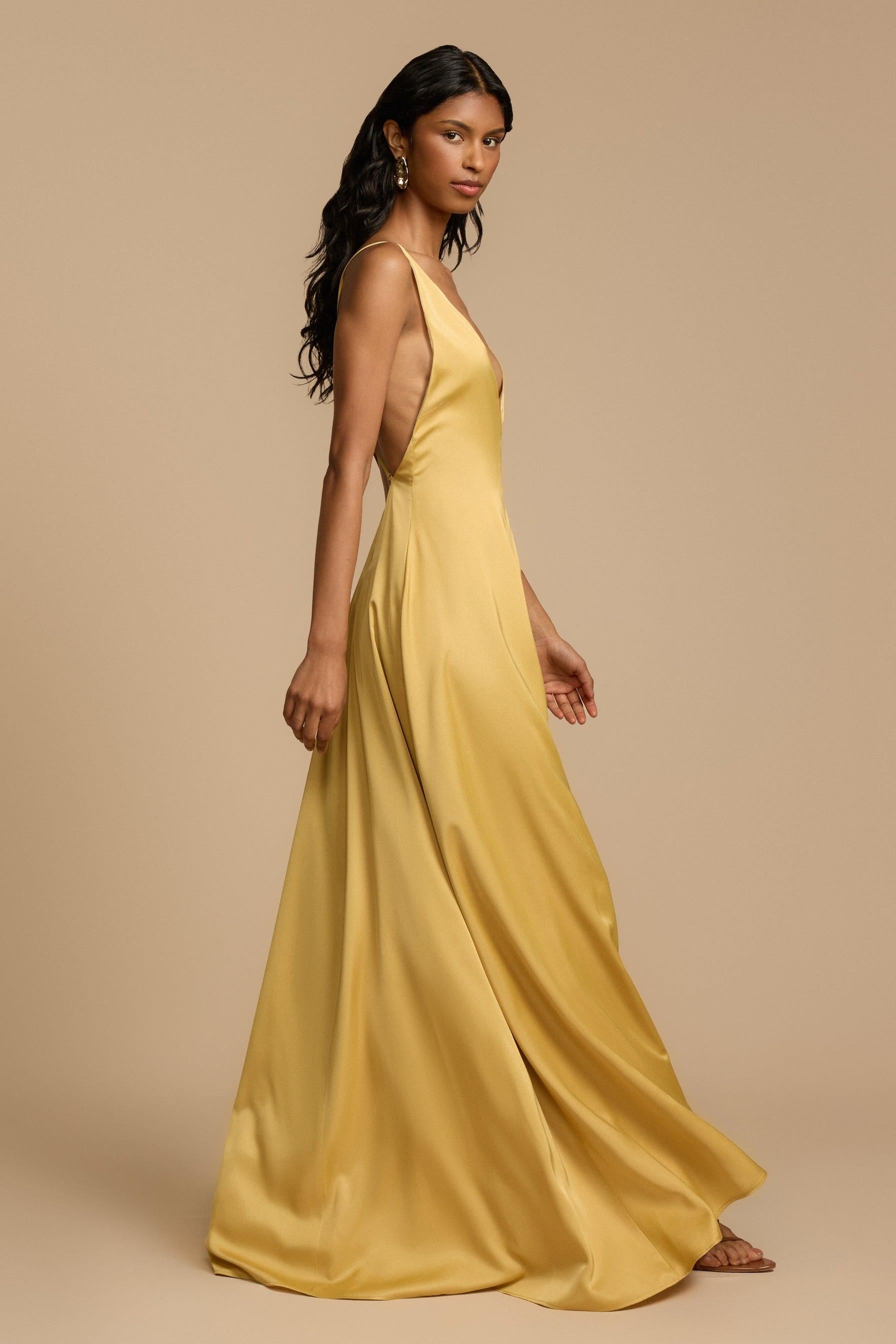 Tief ausgeschnittenes Maxikleid für Frauen - Bennet