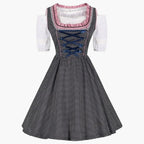 Dirndl mit Schürze in Rosa und Blau - Annalena
