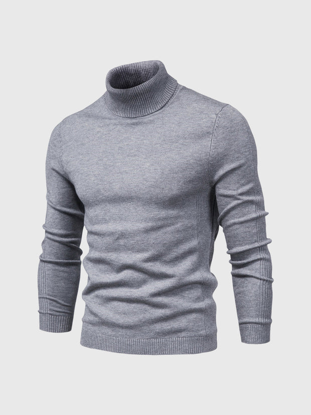 Pull à col roulé pour hommes, lavable