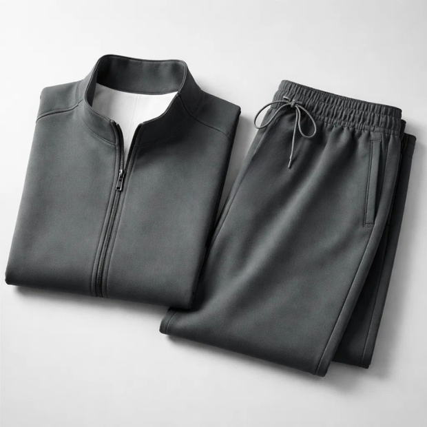 Ensemble de sport pour hommes avec fermeture éclair sur le devant et pantalon droit - Adrián