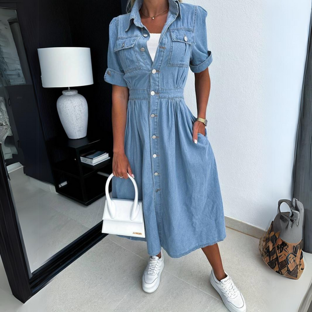 Alissa - Robe en jean tendance pour femme