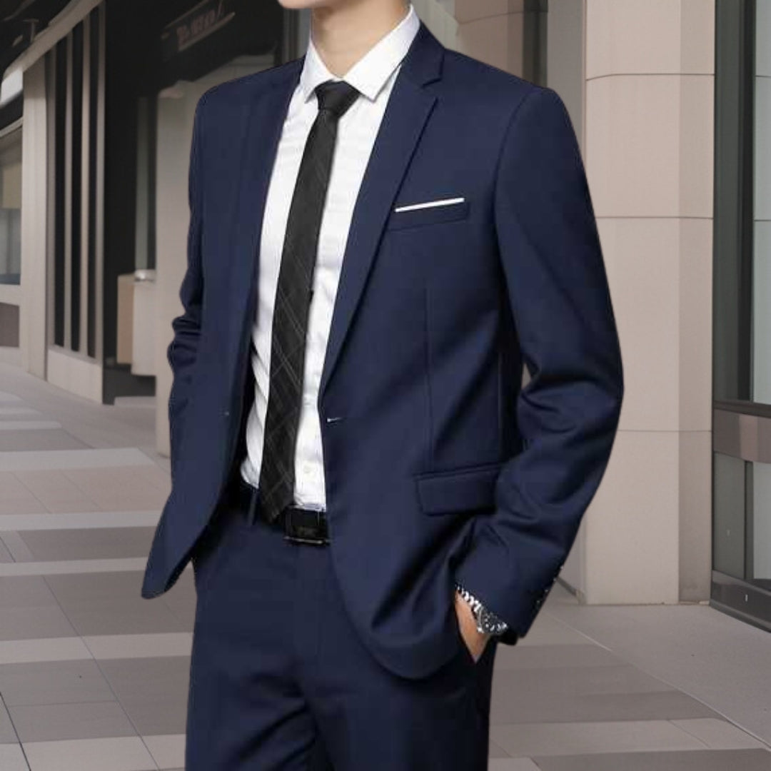 Zontan - Costume d'affaires classique de haute qualité 2 pièces