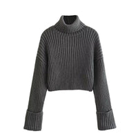 Eva - Damen Gerippter Rollkragenpullover