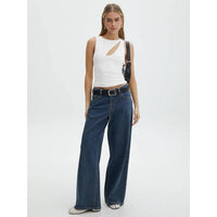 Lorea - Summer Chic Sleeveless Cut Out Knit Top for Women
