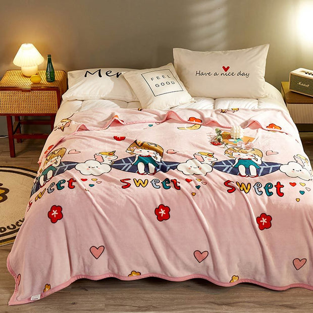 Couverture en flanelle d'automne