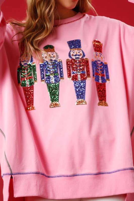 Pailletten-Pullover für Damen mit festlichen Motiven - Bellota