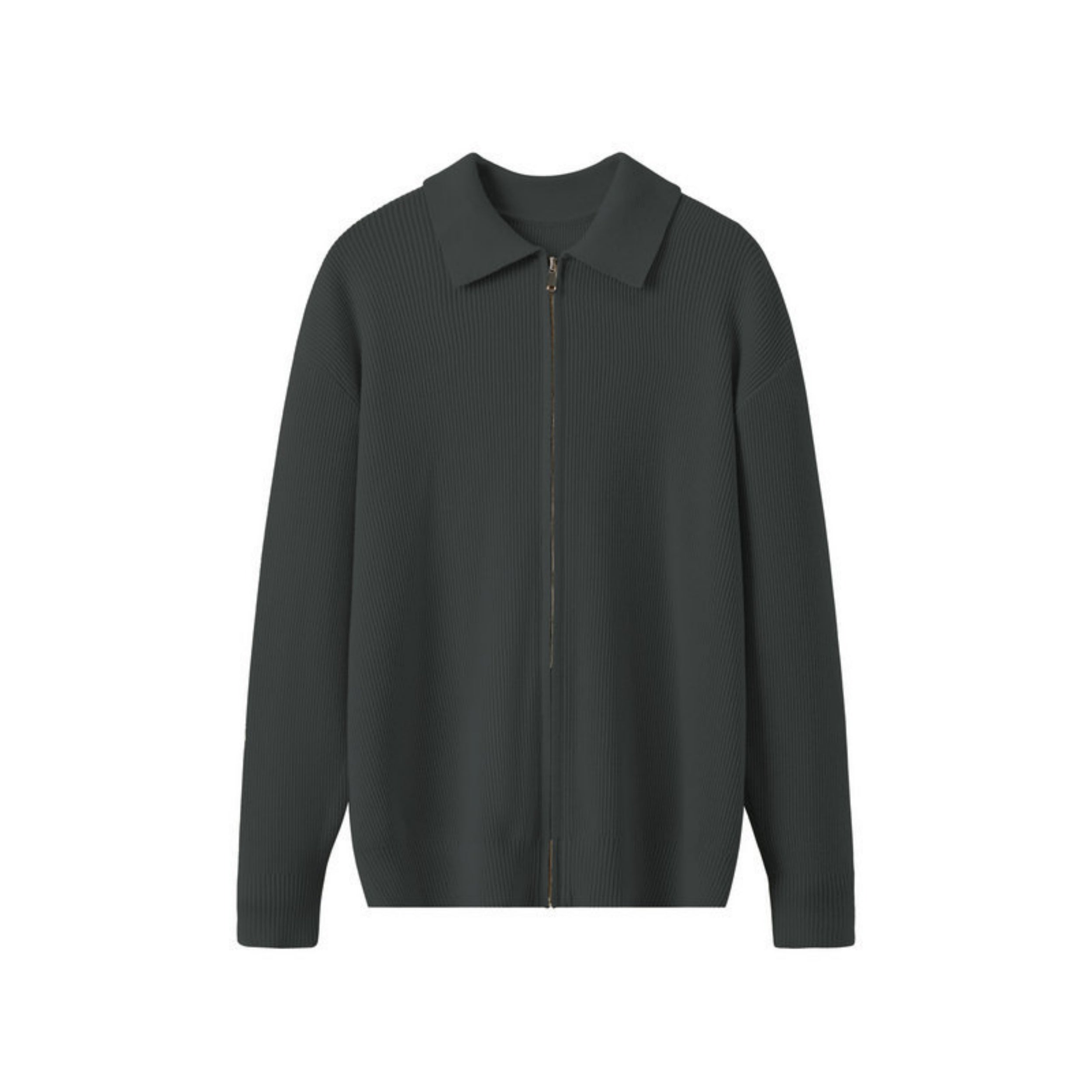 Herrenstrickjacke mit Kragen - Franco