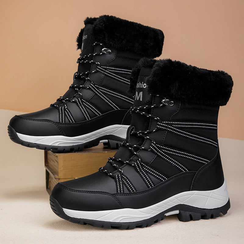 Gepolsterte Winterstiefel mit Warmfutter - Enna