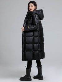 Veste longue à effet matelassé pour femmes - Eryndel