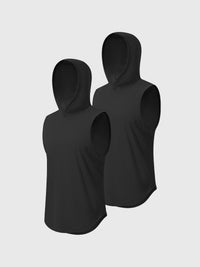 T-shirt sans manches à capuche
