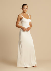 Nora - Robe blanche moulante à la mode