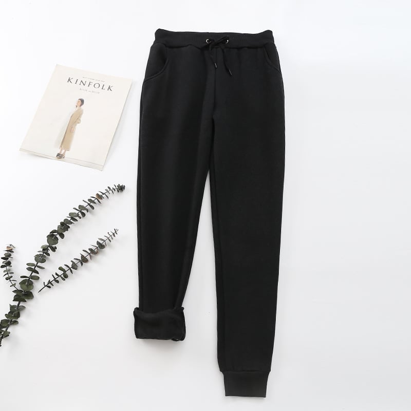 Damenhose mit Samteffekt innen - Lureta