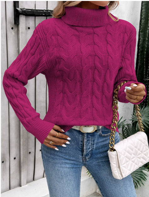 Damen-Rollkragenpullover aus Strick - Freja