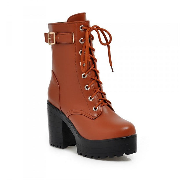 Uhsha - Bottines à lacets et boucle